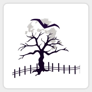 tribal cypress tree root silhouette tattoo Sticker